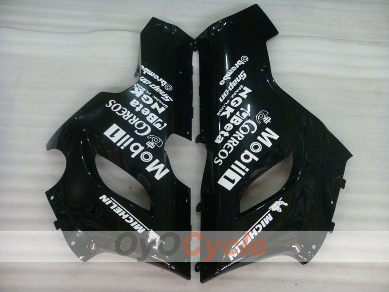Injection Fairing kit for 05-06 NINJA ZX-6R - White, Black - West #OYO87906055