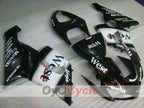 Injection Fairing kit for 05-06 NINJA ZX-6R - White, Black - West #OYO87906055