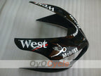Injection Fairing kit for 05-06 NINJA ZX-6R - White, Black - West #OYO87906055