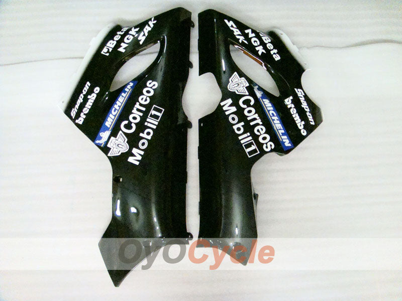 Injection Fairing kit for 05-06 NINJA ZX-6R - White, Black - West #OYO87906056