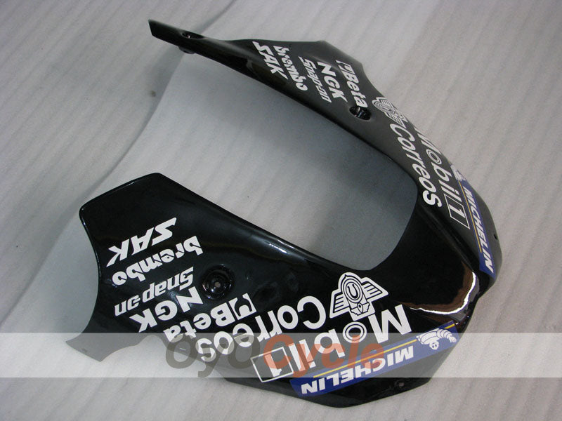 Fairing kit for 00-01 NINJA ZX-9R - White, Black - West #OYO87906064