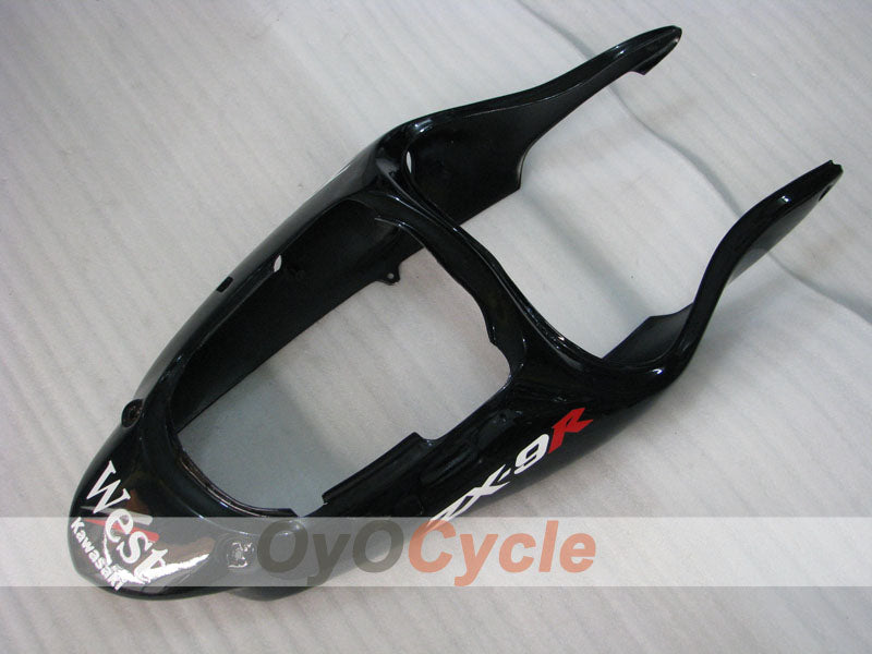 Fairing kit for 00-01 NINJA ZX-9R - White, Black - West #OYO87906064