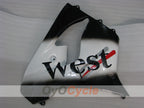 Fairing kit for 00-01 NINJA ZX-9R - White, Black - West #OYO87906064