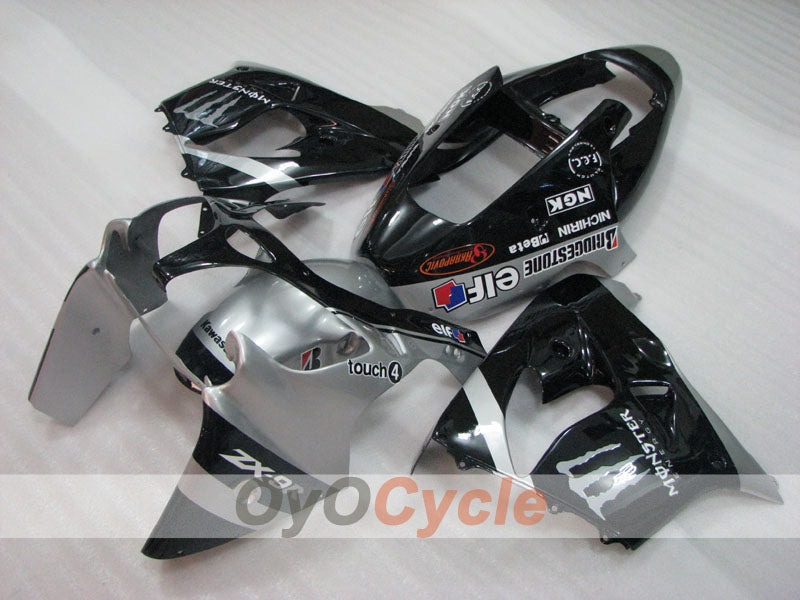 Fairing kit for 02-03 NINJA ZX-9R - Black, Silver - Monster #OYO87906068