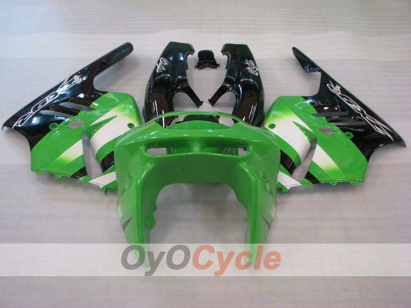 Fairing kit for 94-97 NINJA ZX-9R - Green, Black - Factory Style #OYO87906070