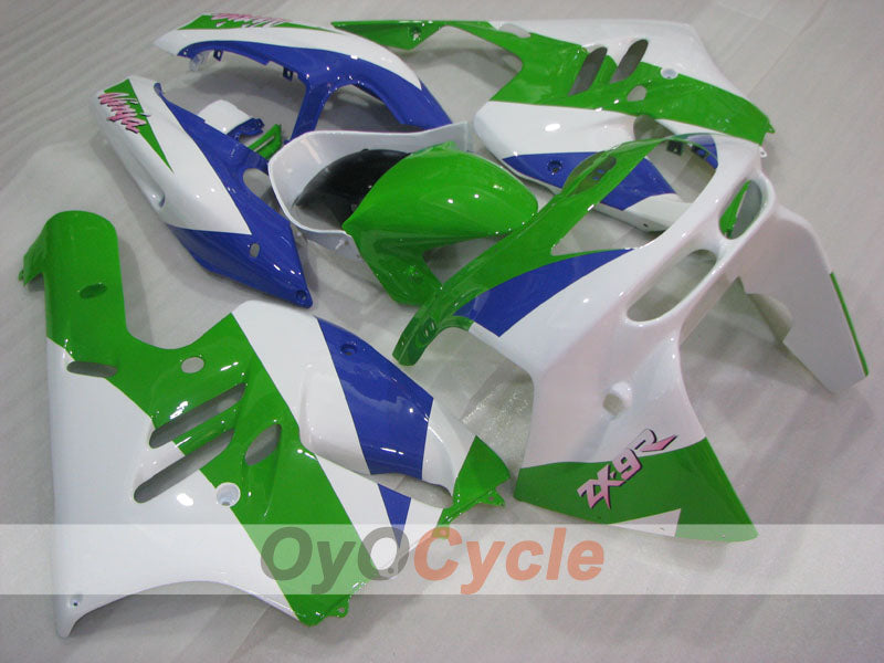 Fairing kit for 94-97 NINJA ZX-9R - Green, Blue, White - Factory Style #OYO87906074 Secondary image