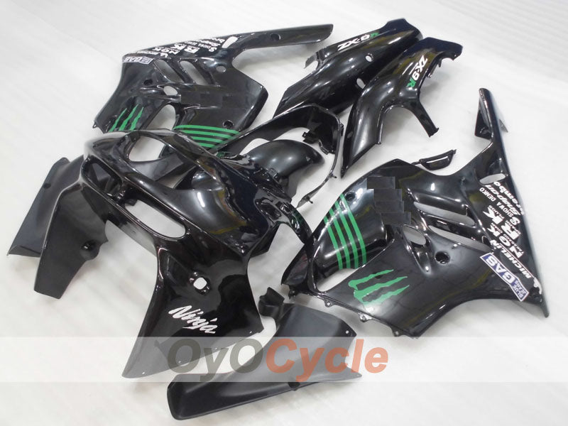 Fairing kit for 94-97 NINJA ZX-9R - Black - Monster #OYO87906076 Secondary image