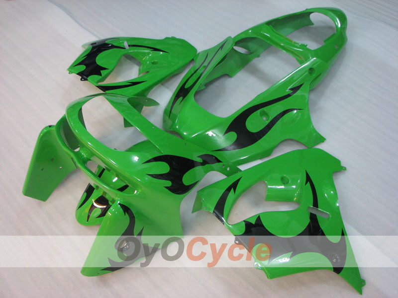 Fairing kit for 98-99 NINJA ZX-9R - Green, Black - Factory Style #OYO87906077 Main image