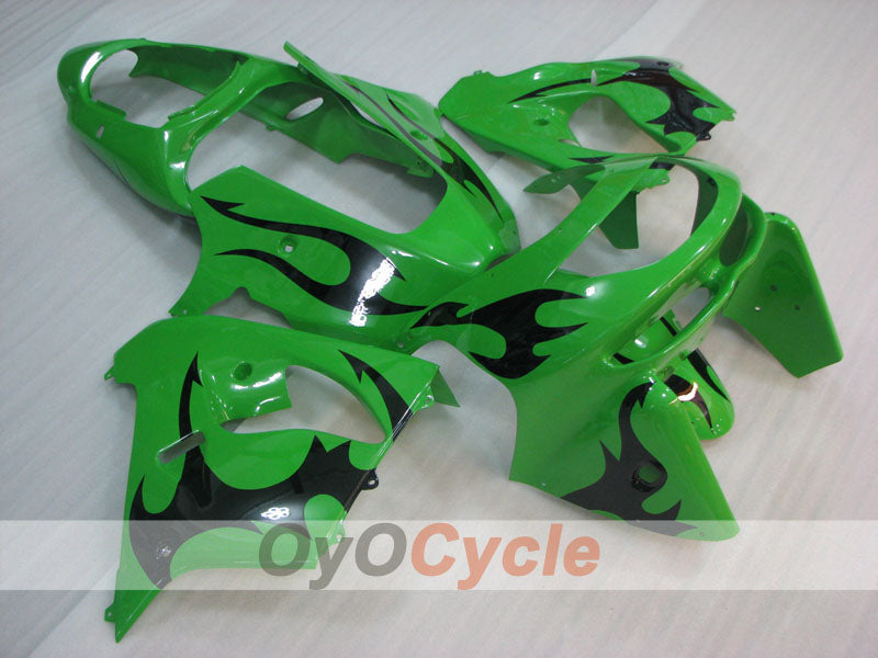 Fairing kit for 98-99 NINJA ZX-9R - Green, Black - Factory Style #OYO87906077