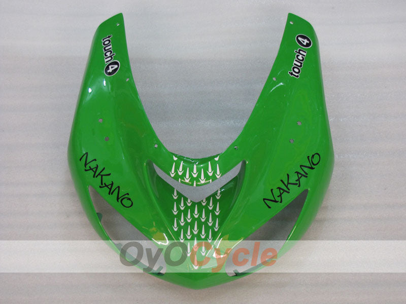 Injection Fairing kit for 06-07 NINJA ZX-10R - Green, Black - Nakano #OYO87906093