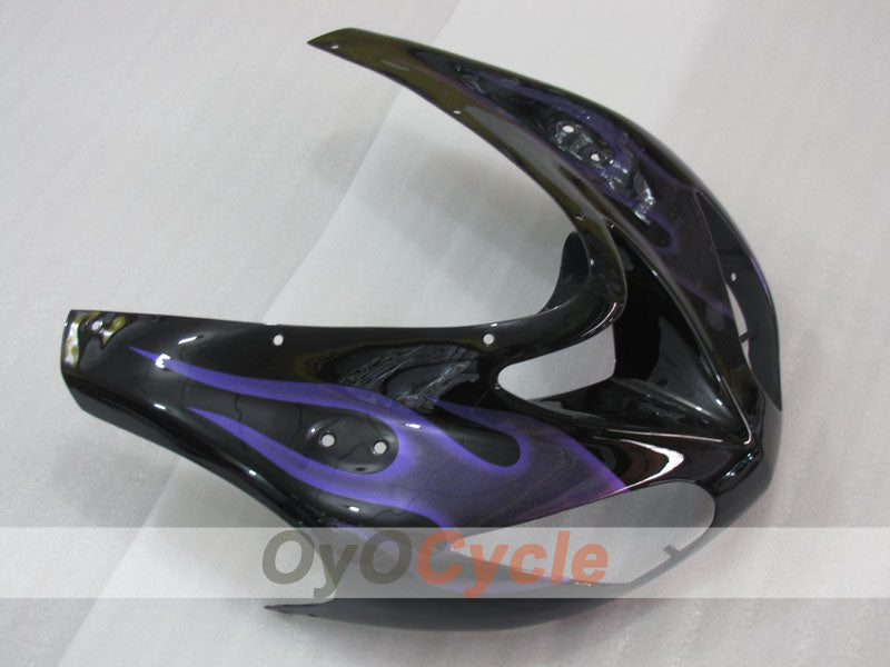 Injection Fairing kit for 06-07 NINJA ZX-10R - Purple, Black - Flame #OYO87906096
