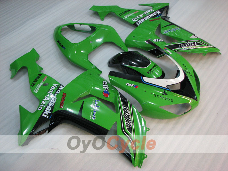 Injection Fairing kit for 06-07 NINJA ZX-10R - Green - PIRELLI #OYO87906097