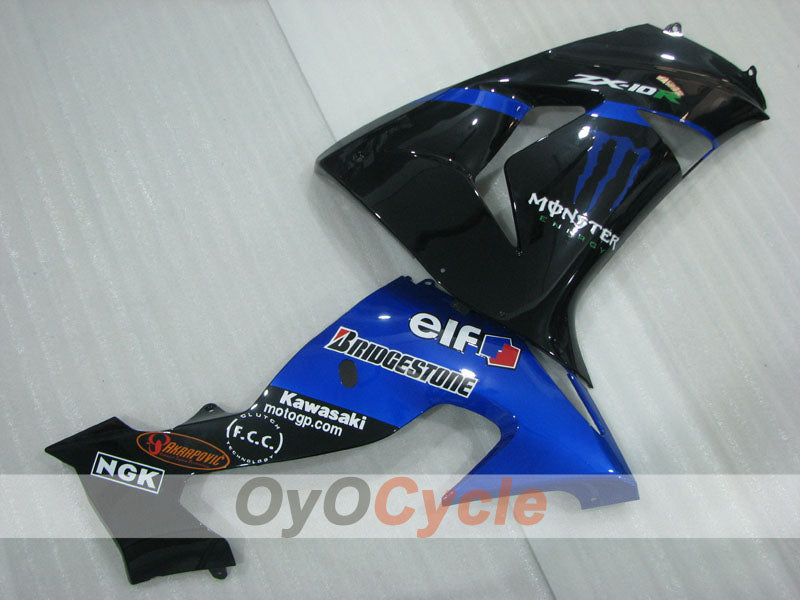 Injection Fairing kit for 06-07 NINJA ZX-10R - Blue, Black - Monster #OYO87906098