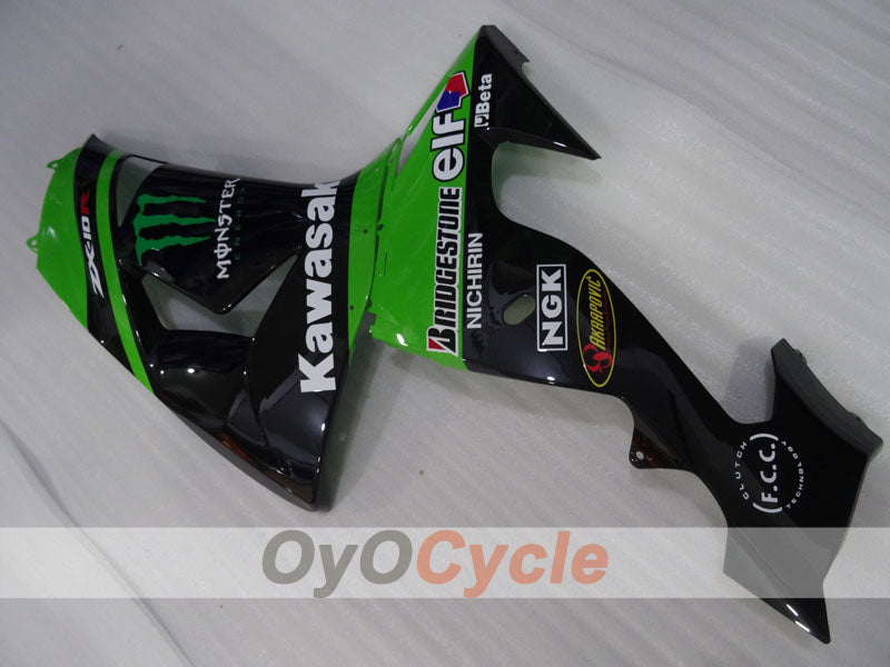 Left & Right Side Fairing For Kawasaki 06-07 Ninja ZX-10R #OYO87913422