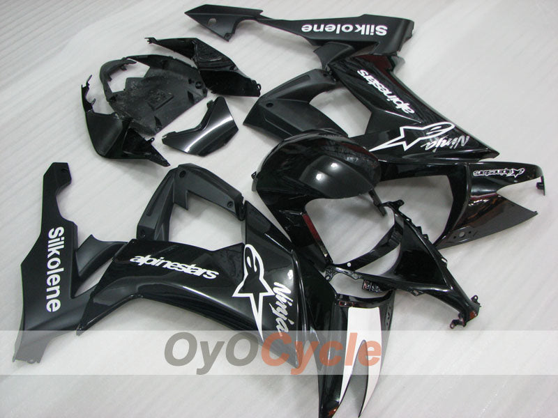 Injection Fairing kit for 08-10 NINJA ZX-10R - Black - Factory Style #OYO87906108