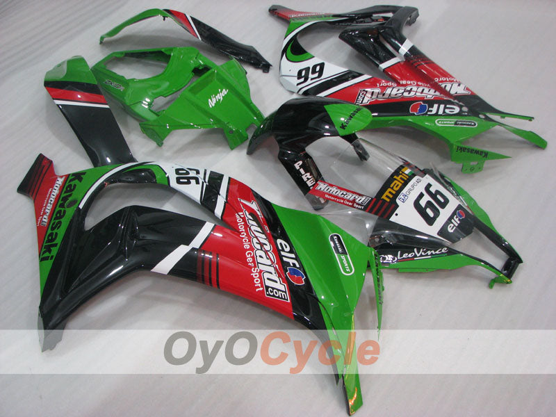 Injection Fairing kit for 11-15 NINJA ZX-10R - Green, Black - Factory Style #OYO87906114 Main image
