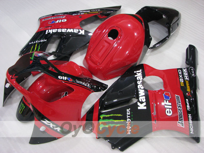 Injection Fairing kit for 00-01 NINJA ZX-12R - Red, Black - Monster #OYO87906115