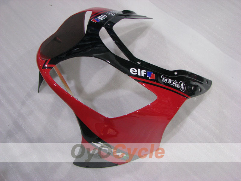 Injection Fairing kit for 00-01 NINJA ZX-12R - Red, Black - Monster #OYO87906115