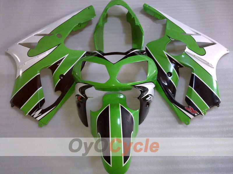 Injection Fairing kit for 02-05 NINJA ZX-12R - Green, White, Black - Factory Style #OYO87906118