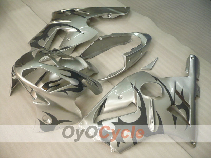 Injection Fairing kit for 02-05 NINJA ZX-12R - Black, Silver - Factory Style #OYO87906119 Secondary image