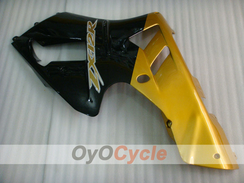 Injection Fairing kit for 02-05 NINJA ZX-12R - Black, Gold - Factory Style #OYO87906120