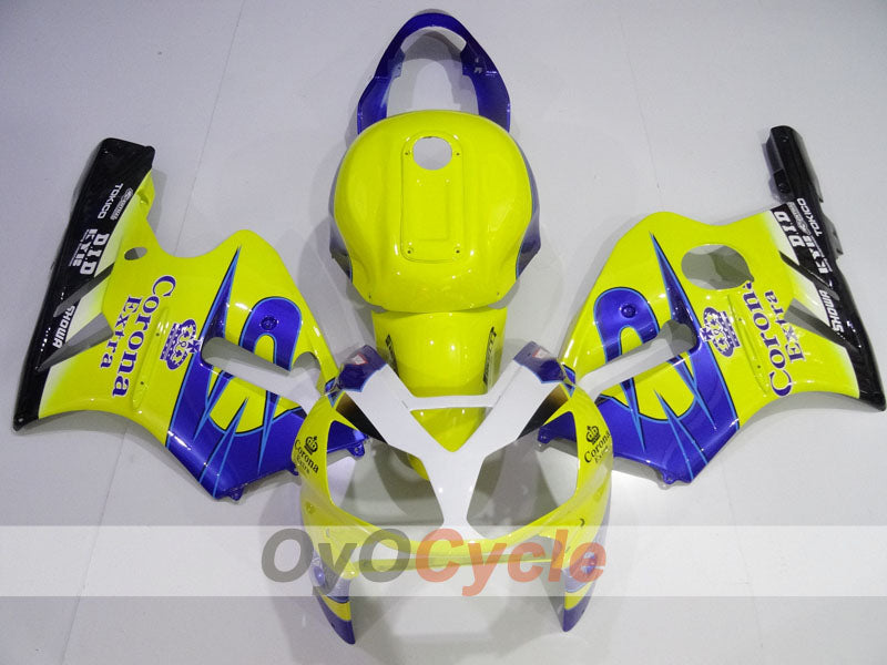 Injection Fairing kit for 02-05 NINJA ZX-12R - Yellow, Blue - Corona #OYO87906122
