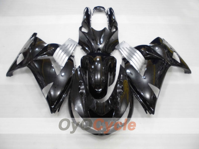 Injection Fairing kit for 06-11 NINJA ZX-14R - Black, Silver - Factory Style #OYO87906124