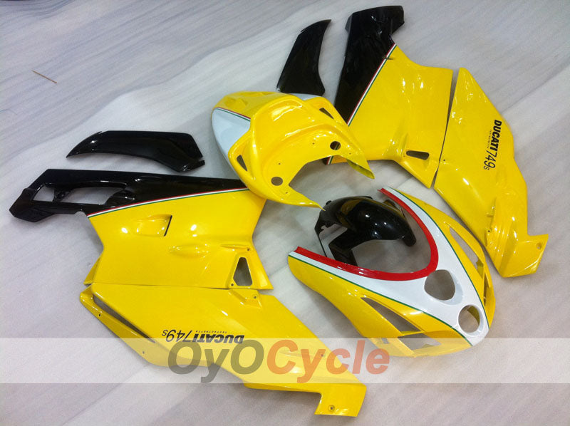 Injection Fairing kit for 03-04 Ducati 999 - Yellow, White, Black - Factory Style #OYO87906136 Main image