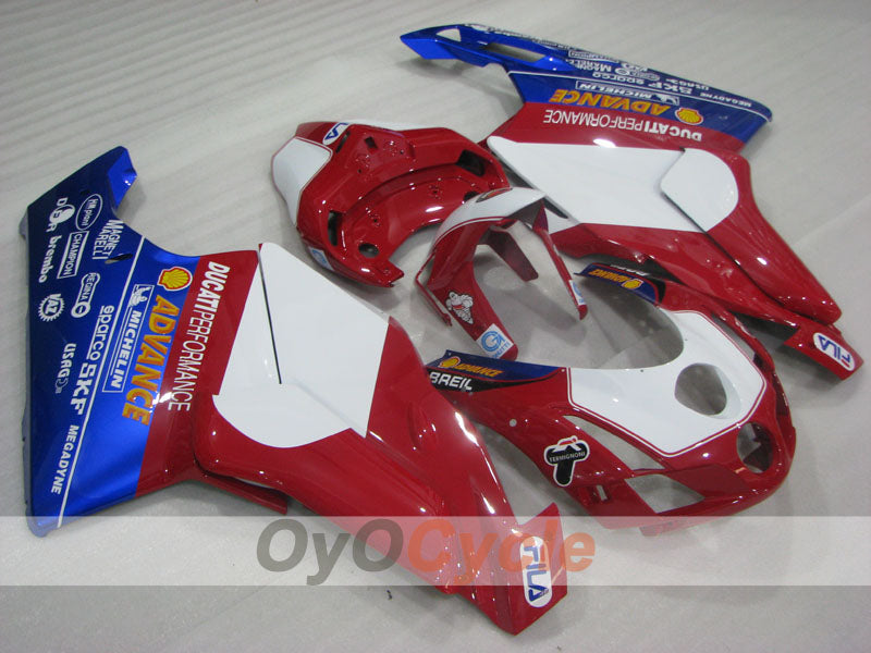 Injection Fairing kit for 03-04 Ducati 999 - Red, Blue, White - FILA #OYO87906138