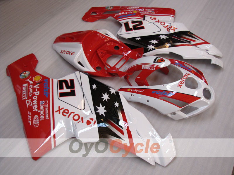 Injection Fairing kit for 03-04 Ducati 999 - Red, White, Black - Xerox #OYO87906139