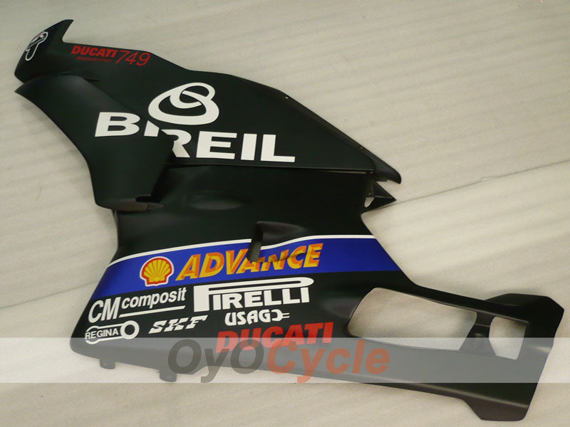 Injection Fairing kit for 03-04 Ducati 999 - White, Black - BREIL #OYO87906140
