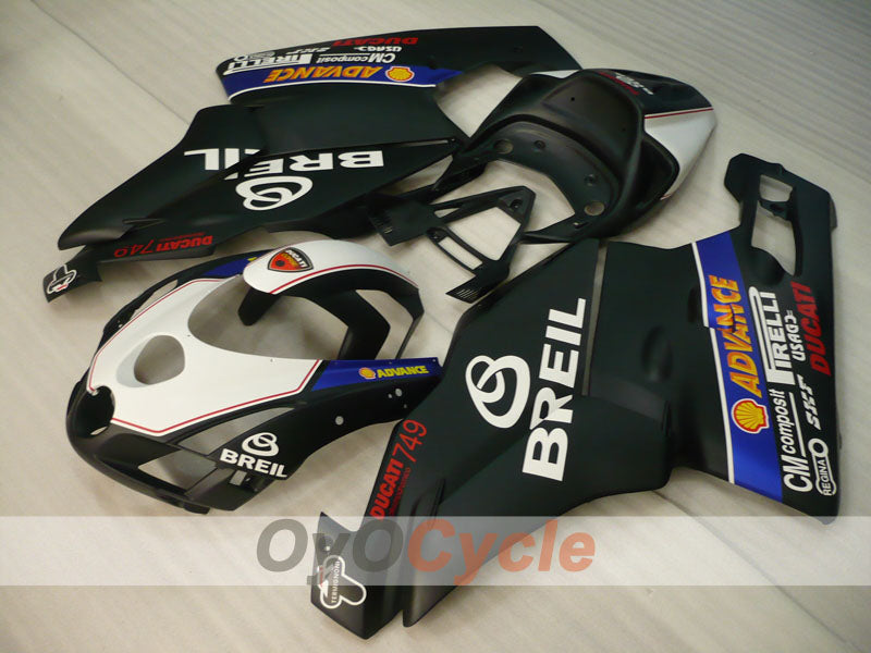 Injection Fairing kit for 03-04 Ducati 999 - White, Black - BREIL #OYO87906140 Main image