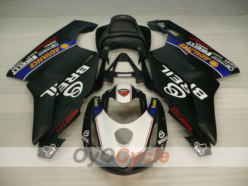 Injection Fairing kit for 03-04 Ducati 999 - White, Black - BREIL #OYO87906140