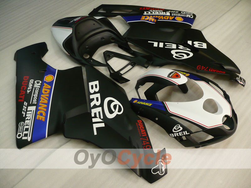 Injection Fairing kit for 03-04 Ducati 999 - White, Black - BREIL #OYO87906140