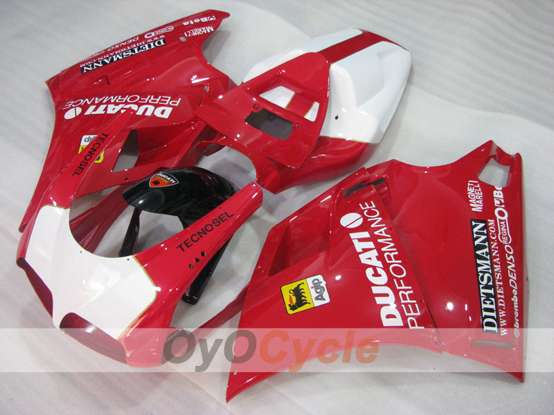 Injection Fairing kit for 99-02 Ducati 996 - Red, White - Performance #OYO87906142