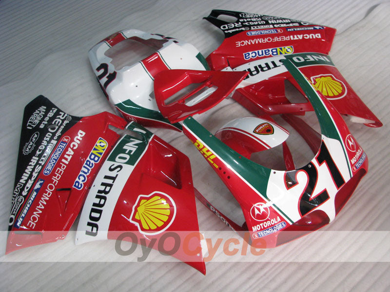 Injection Fairing kit for 99-02 Ducati 996 - Red - INFO STRADA #OYO87906144 Main image
