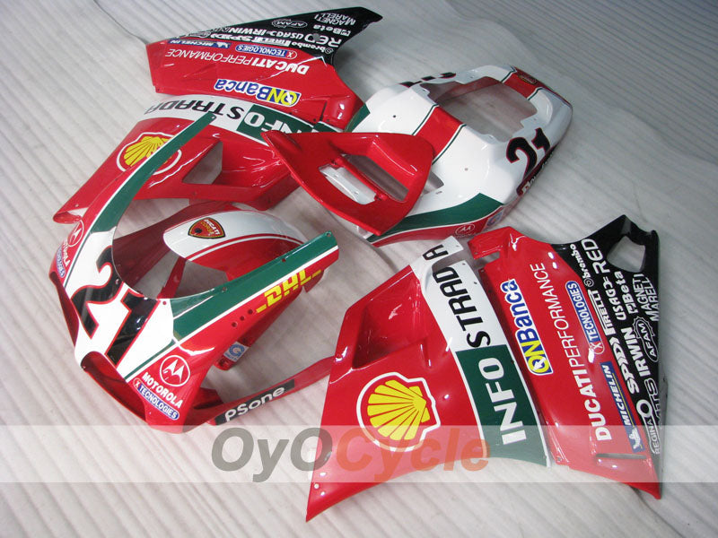 Injection Fairing kit for 99-02 Ducati 996 - Red - INFO STRADA #OYO87906144