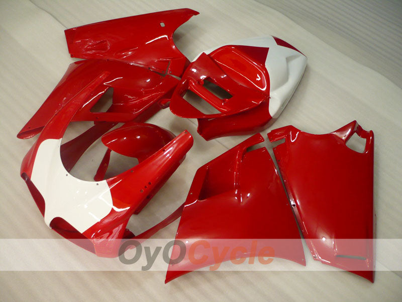 Injection Fairing kit for 99-02 Ducati 996 - Red, White - Factory Style #OYO87906145