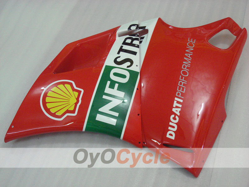 Injection Fairing kit for 99-02 Ducati 996 - Red, Green, White - INFO STRADA #OYO87906147