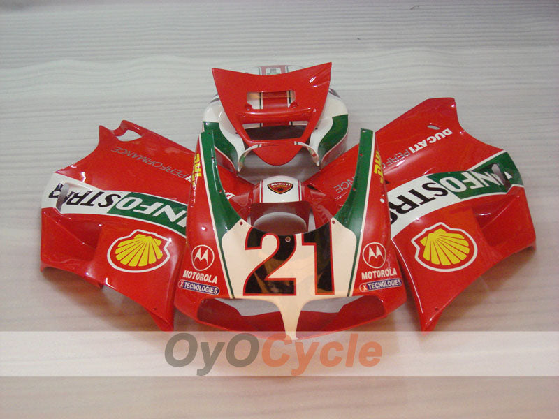 Injection Fairing kit for 99-02 Ducati 996 - Red, Green, White - INFO STRADA #OYO87906147