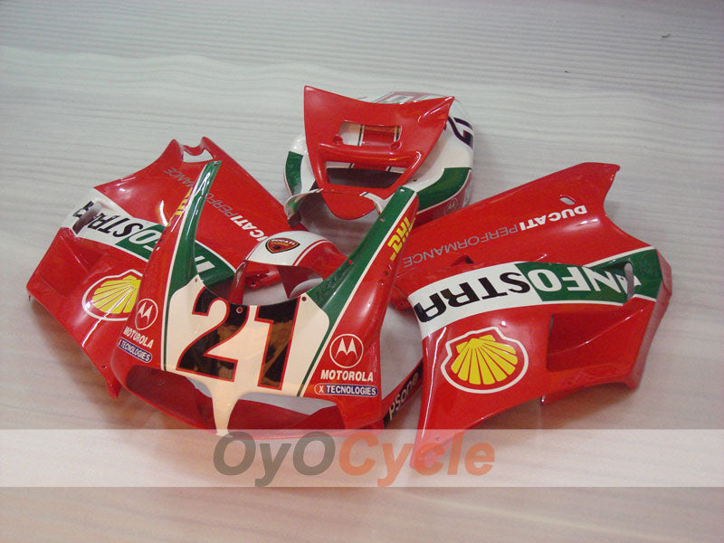 Injection Fairing kit for 99-02 Ducati 996 - Red, Green, White - INFO STRADA #OYO87906147