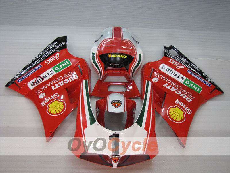 Injection Fairing kit for 99-02 Ducati 996 - Red, White, Black - INFO STRADA #OYO87906148