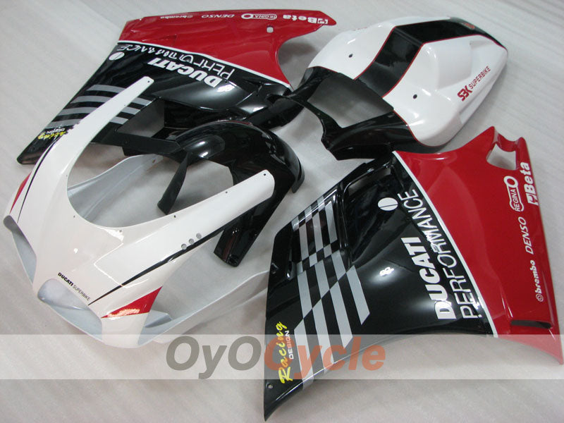 Injection Fairing kit for 99-02 Ducati 996 - Red, White, Black - Performance #OYO87906150