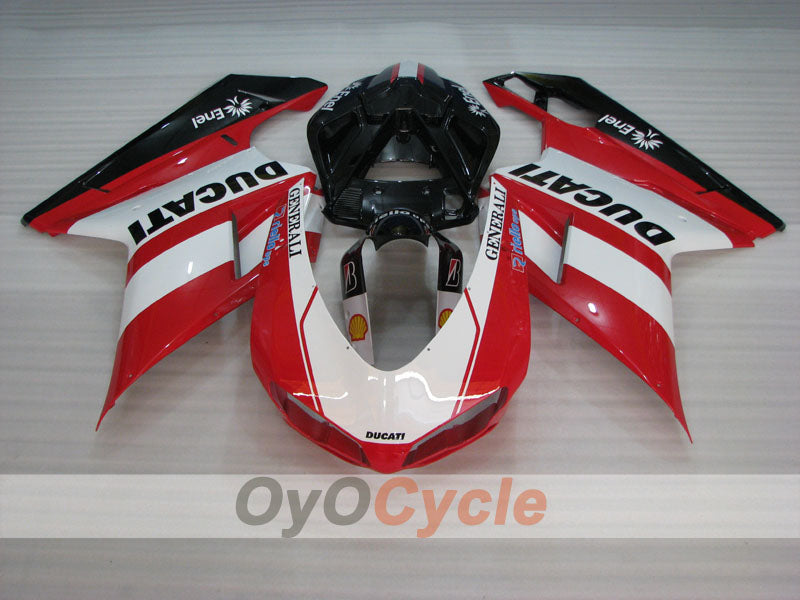 Injection Fairing kit for 09-11 Ducati 1198 - Red, White, Black - Factory Style #OYO87906242