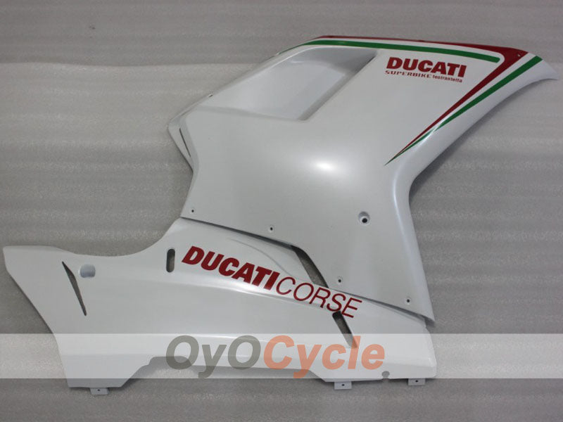 Injection Fairing kit for 09-11 Ducati 1198 - Red, White - Factory Style #OYO87906243