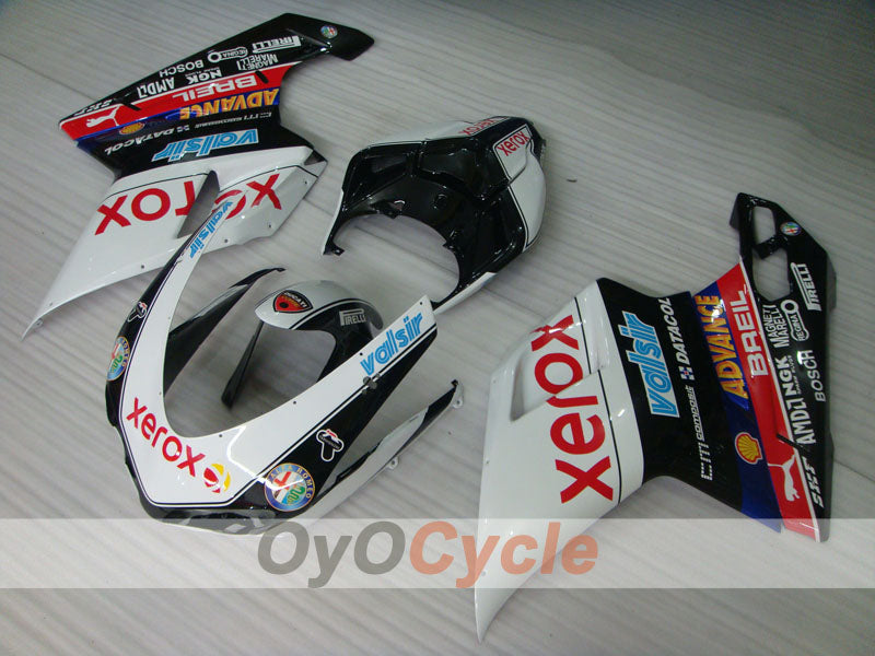Injection Fairing kit for 09-11 Ducati 1198 - White, Black - Xerox #OYO87906245 Main image