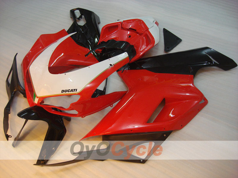 Injection Fairing kit for 09-11 Ducati 1198 - Red, White, Black - Factory Style #OYO87906246 Main image