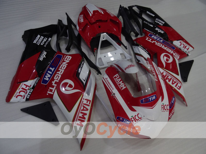 Injection Fairing kit for 09-11 Ducati 1198 - Red, White, Black - FIAMM #OYO87906248 Secondary image