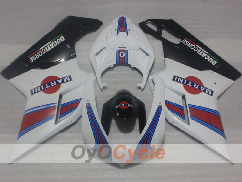 Injection Fairing kit for 09-11 Ducati 1198 - Red, White, Black - Factory Style #OYO87906250