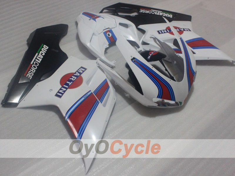 Injection Fairing kit for 09-11 Ducati 1198 - Red, White, Black - Factory Style #OYO87906250